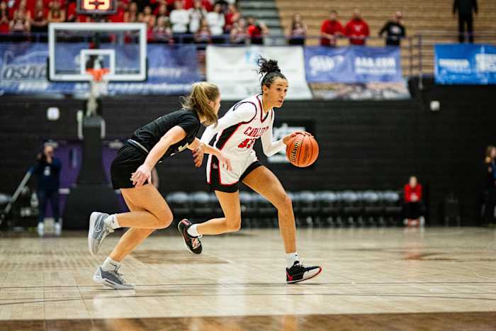Clackamas Jesuit 6A Oregon girls basketball quarterfinal 2024 Naji Saker-1